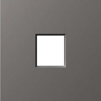 Накладка 1-я для розеток RJ45, TV, SAT, матовый титан, серия A07