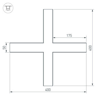 Соединитель профиля Arlight 030118