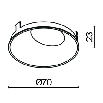 Вставка Maytoni Technical Ring057-10-MG