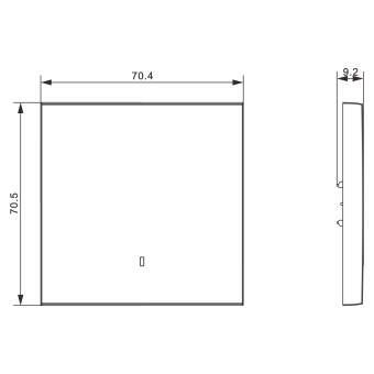 Клавиша 1-я с подсветкой, серый графит, серия S08