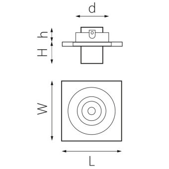 Встраиваемый светильник Lightstar i516174