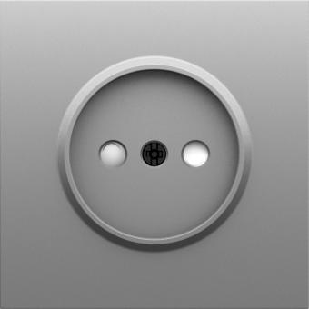 Накладка для розетки без заземления, со шторками 16A 250 В~, серый графит, серия S08