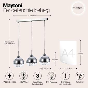 Подвесная люстра Maytoni P012-PL-03-N