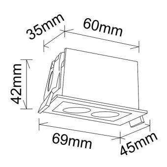 Встраиваемый светильник Mantra 9128