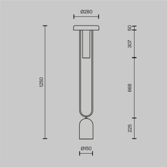 Торшер Maytoni MOD463FL-L24BS3K