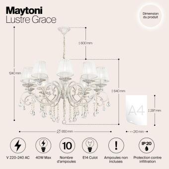 Подвесная люстра Maytoni ARM247-10-G