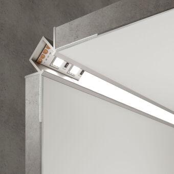 Профиль Elektrostandard LL-2-ALP014 Встраиваемый угловой алюминиевый профи