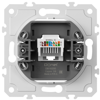 Механизм розетки RJ45 одиночная cat.5/ClassE-8, серия DB