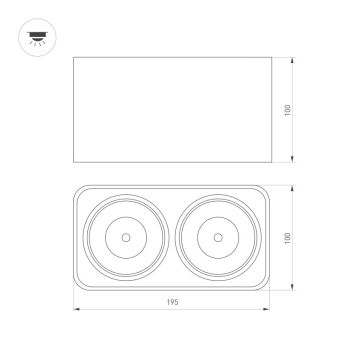 Накладной светильник Arlight 036058