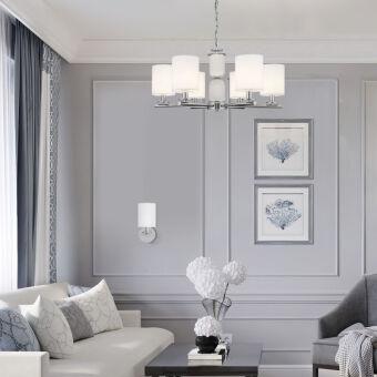 Подвесная люстра Eurosvet 60146/8 никель