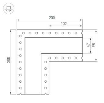 Соединитель профиля Arlight 030106