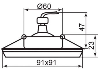 Встраиваемый светильник Feron 19722