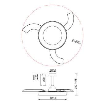 Подвесной светильник Mantra 9058
