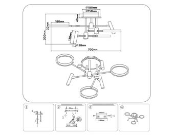 Накладной светильник Ambrella Light FL51646