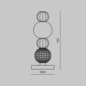 Настольная лампа Maytoni MOD301TL-L18G3K