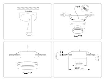 Влагозащищенный светильник Ambrella Light TN6708