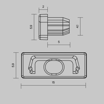Заглушка профиля Maytoni Technical 642012