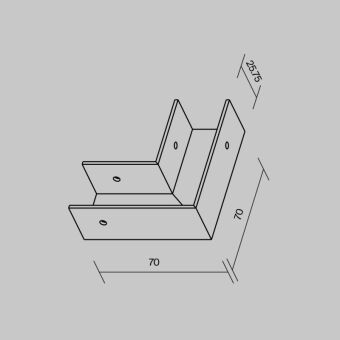 Соединитель профиля Maytoni O-TR001-AC90-W