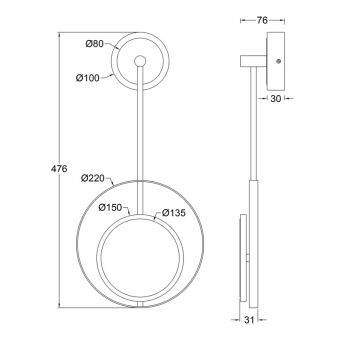 Бра Escada 10206/SG LED Gold
