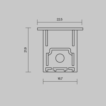 Заглушка профиля Maytoni Technical 642051