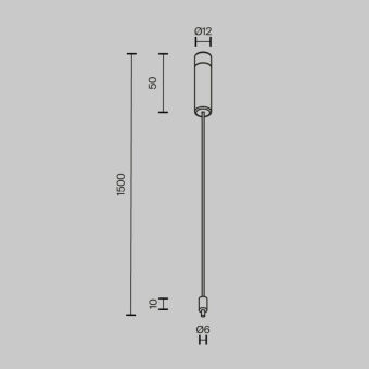 Подвесной комплект Maytoni Technical CA009PM-BS