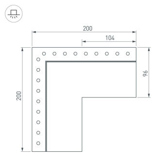 Соединитель профиля Arlight 030137