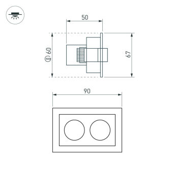 Встраиваемый светильник Arlight 037207