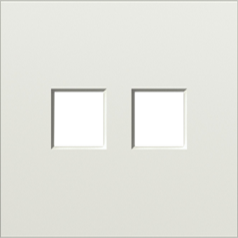 Накладка 2-я для розеток RJ45, TV, SAT, шампань, серия S08