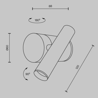 Бра Maytoni MOD433WL-L3B3K1