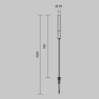 Грунтовый светильник Maytoni O487FL-L3GF3K1