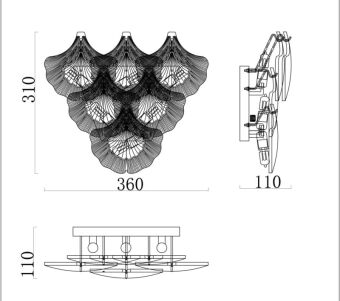 Бра Fluorite FL1152-6W