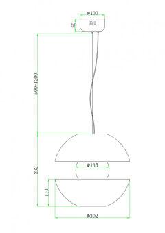 Подвесной светильник Maytoni MOD322PL-L6B3K