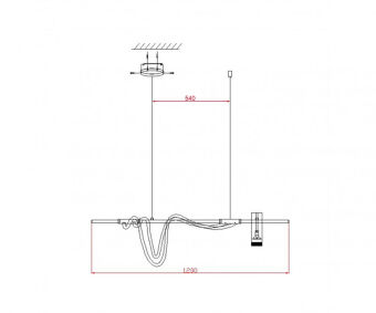 Люстра на штанге Kink Light 08039-120A,19