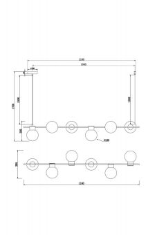 Подвесная люстра Freya FR5232PL-06B1