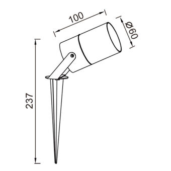 Грунтовый светильник Mantra 9287