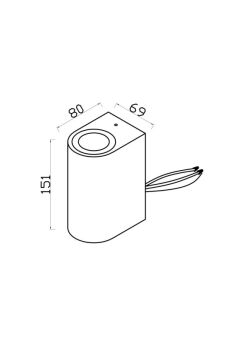 Светильник настенный Maytoni O044WL-02B