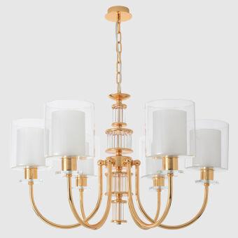 Подвесная люстра Crystal Lux ELENA SP6 GOLD