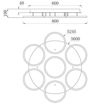 Накладной светильник ARTE Lamp A2500PL-7WH