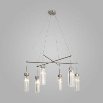 Подвесная люстра Eurosvet 60163/6 никель