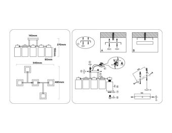 Накладная люстра Ambrella Light TR303048
