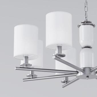 Подвесная люстра Eurosvet 60146/8 никель