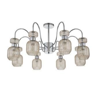 Люстра на штанге Escada 1141/8PL Chrome/Beige