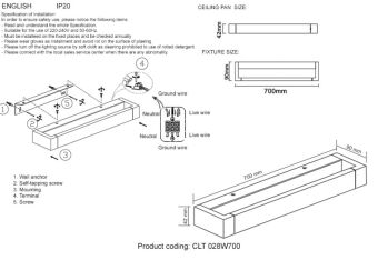 Бра Crystal Lux CLT 028W700 WH