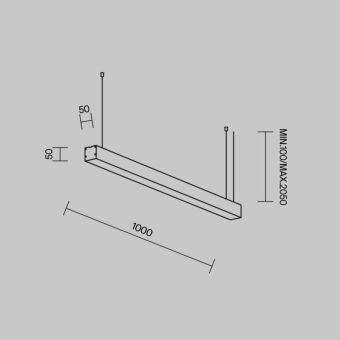 Офисный светильник Maytoni Technical LL312019