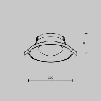 Встраиваемый светильник Maytoni Technical DL096-GU10-W