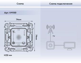 Розетка Ambrella Volt VM199