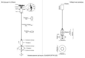 Подвесной светильник Crystal Lux QUASAR SP7W LED TRANSPARENT