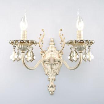 Бра Eurosvet 3281/2 белый с золотом/тонированный хрусталь Strot