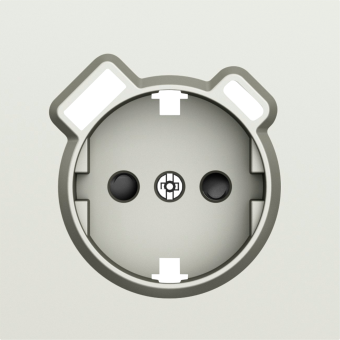 Накладка для розетки Schuko с зарядным устройством USB A+C, со шторками 16A 250В, шампань, серия S08