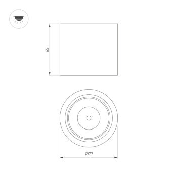 Влагозащищенный светильник Arlight 046627